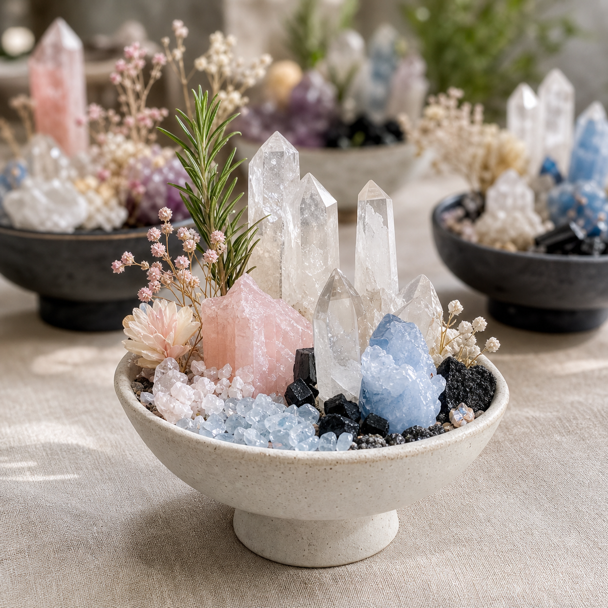 Crystal planter display reference