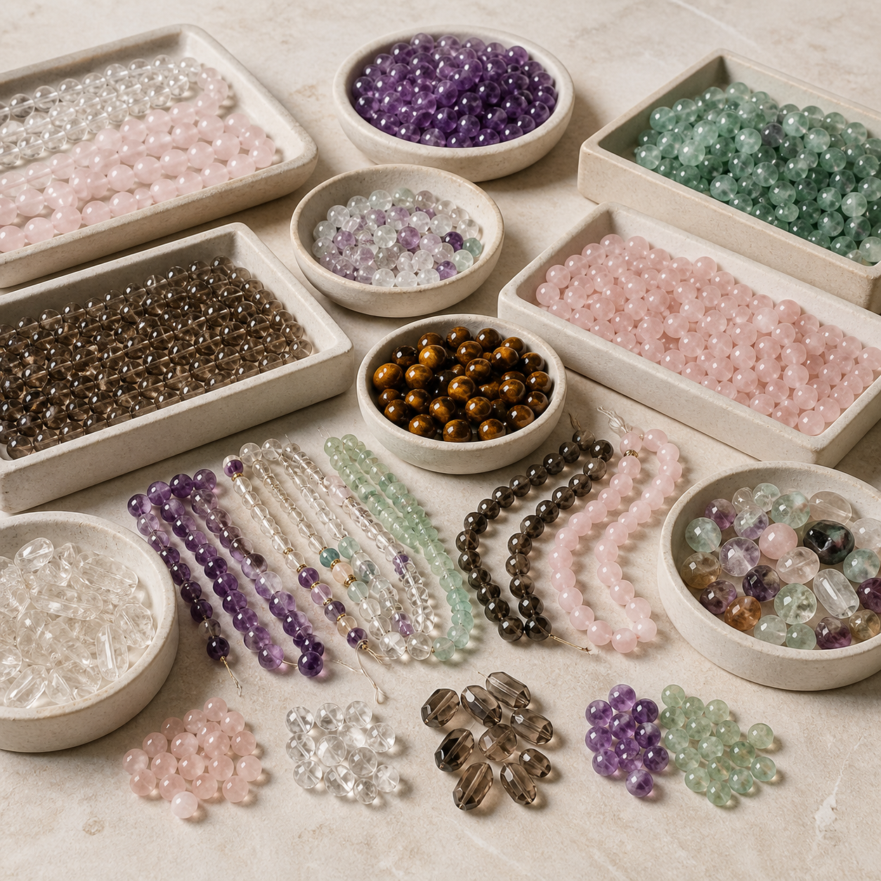 Beads and semi-finished materials sourcing reference